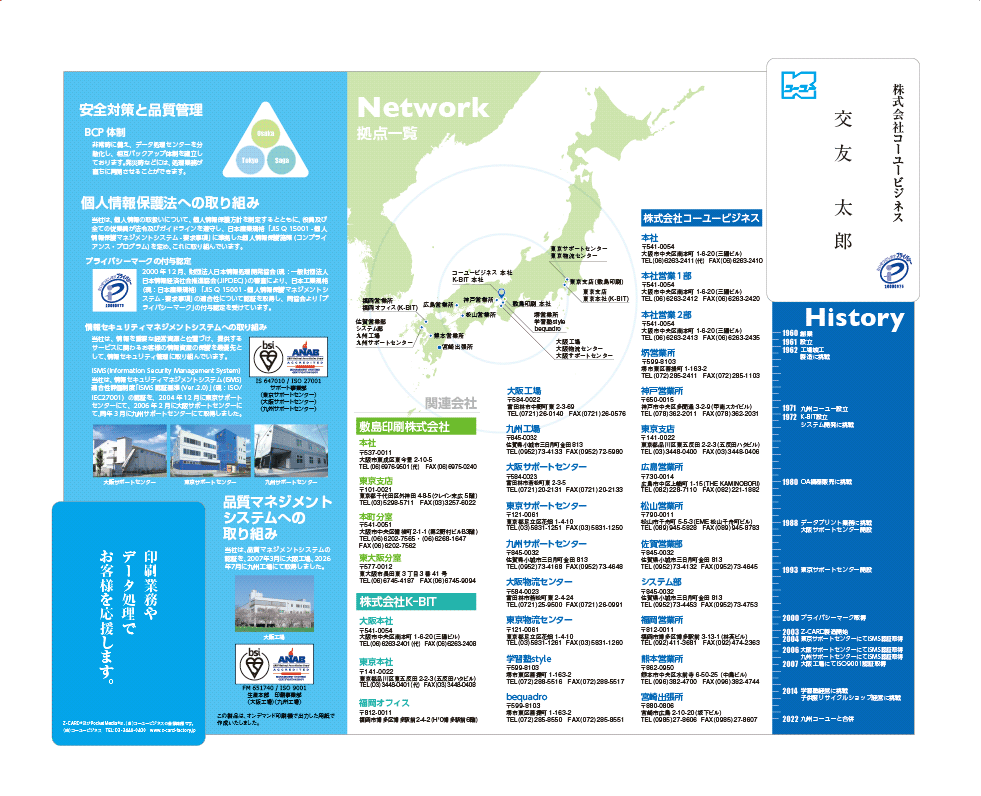 会社案内として活用したZ-CARD®の事例